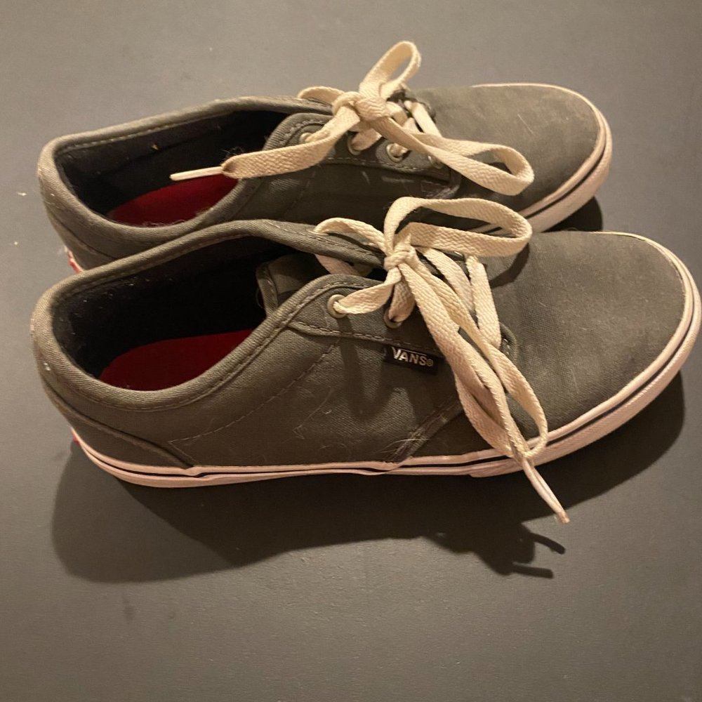 Dark Grey Tie-Up Vans